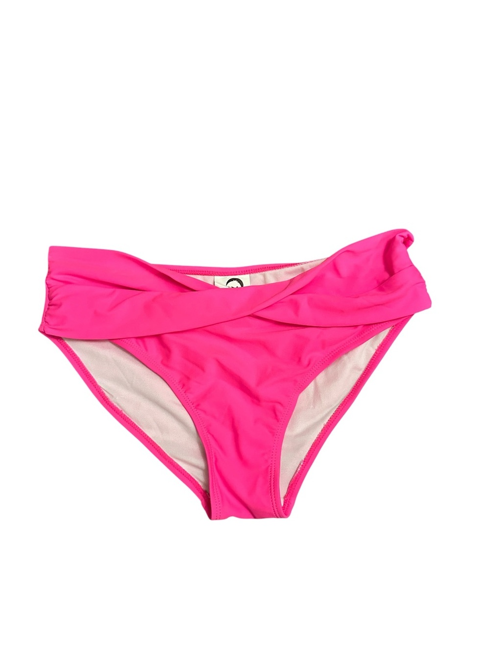 Zyia Active Women's Hot Pink Twist-Front Swim Bottom Size M